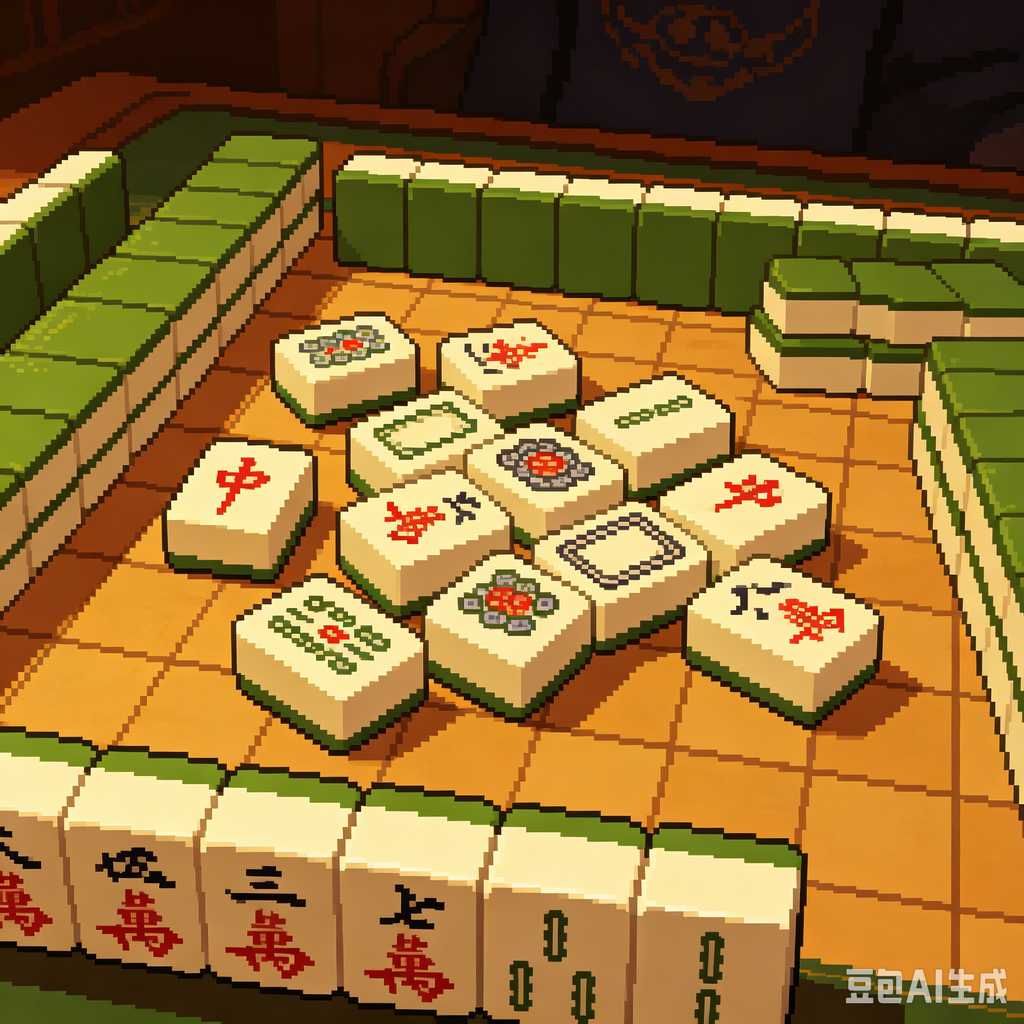 solid wood mahjong tiles
